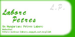 laborc petres business card